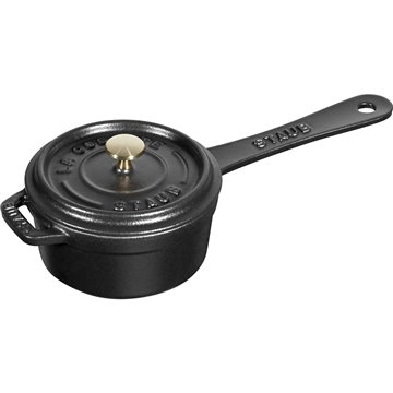Mini cast iron saucepan Staub - 250 ml  Black
