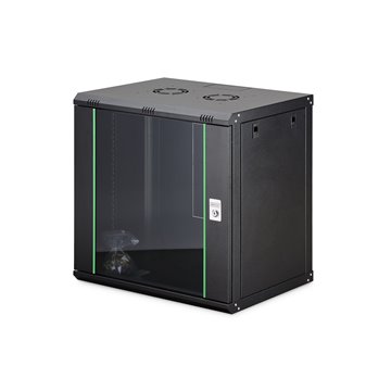 Digitus DN1912UECN rack cabinet 12U Wall mounted rack Black