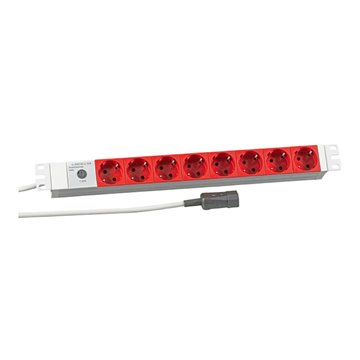 EFB Elektronik 691698K power extension 2 m 8 AC outlet(s) Red  White